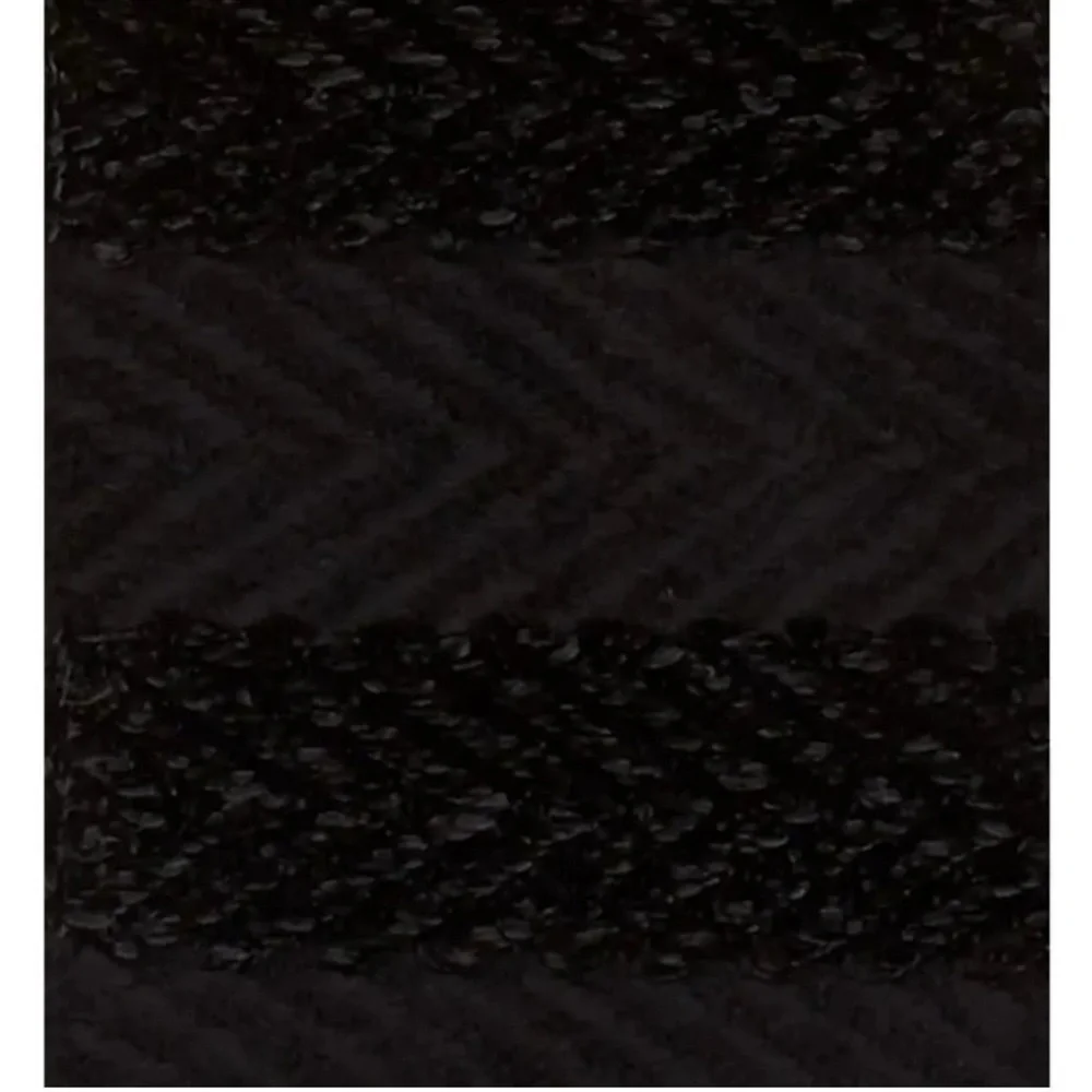 Rebecca Minkoff Blocked Yarn Muffler Cozy black scarf tonal patterns 11”x80”